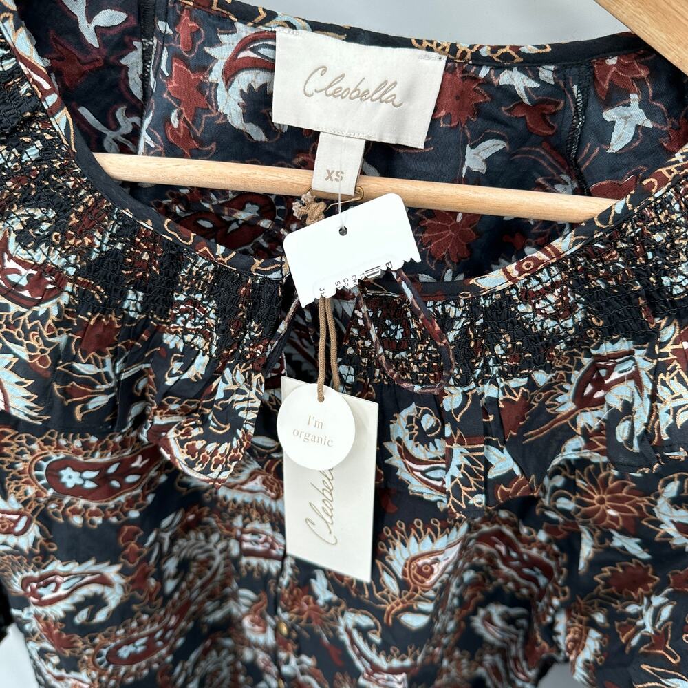 CLEOBELLA NWT Evereve Jillian Organic Cotton Long Sleeve Blouse // XS - Picture 9 of 14